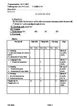 Giáo án Tiếng Anh Lớp 6 - Tiết 41 đến 48 - Năm học 2016-2017